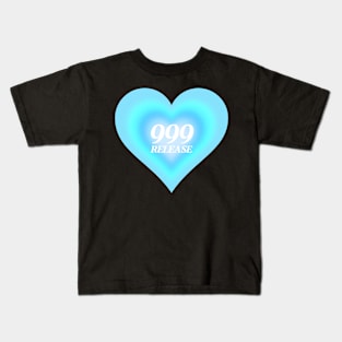 Angel Number 999 Heart Aura Kids T-Shirt